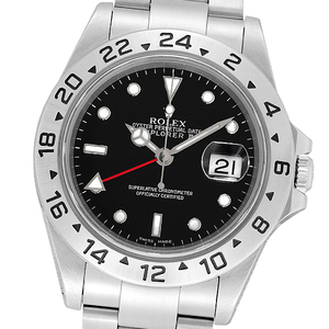 【2024年5月OH済み】【中古】ROLEX ロレックス エクスプローラーII 16570 (ブラック) A番