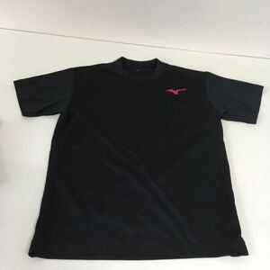 送料無料★MIZUNO ミズノ★半袖Tシャツ　スポーツウェア　テニスウェア★レディースSサイズ★ブラック　黒ピンク#60402smm