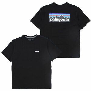patagonia Tシャツ P-6 LOGO RESPONSIBILI-TEE 38512 Pocket ポケット付き　BLK black ブラック Sサイズ