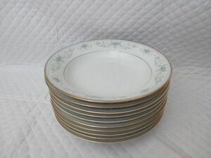 L2529【Noritake/ノリタケ】NOBLE 2600/ノーブル/スープ皿/深皿/１０枚セット/白・ホワイト系/花柄/USED