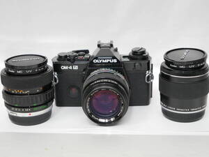 #0166 Olympus OM-4Ti 50mm F1.4 28-48mm 2x-A テレコン付き オリンパス 一眼レフフィルムカメラ