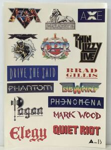 STICKER/V.A/THIN LIZZY, NAZARETH/ ALFA PROMO STICKER SHEET (g124)