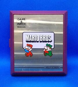 ゲーム&ウォッチ マリオブラザーズ マルチスクリーン 任天堂 昭和レトロ 当時物 現状品 Game & Watch: Super Mario Bros. Multi screen