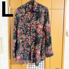 A-JOURNEY アンジェロジャーニー　花柄シャツ　Lサイズ　イタリア生地