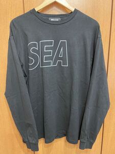 WIND AND SEA ウィンダンシー　24SS ロゴプリント　ロングスリーブ　Tシャツ