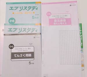 未使用 Z会 小学生コース専科 公立中高一貫校作文 2023年5月号 6月号 受検対策BOOK 作文スタートブック 漢字トレーニングブック小6　