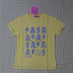 新品　ブルークロスガールズ　半袖Tシャツ ドクロ　１５０