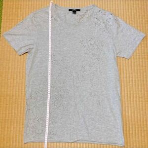 スビ (ツビ) 穴開き デストロイ ダメージ加工 Tシャツ S ksubi tsubi カットソー