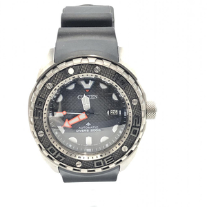 【中古】CITIZEN プロマスター マリンシリーズ　NB6004-08E　ブラック　シチズン[240017659538]