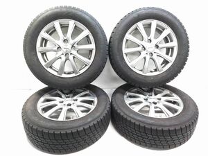 ◇ GOODYEAR グットイヤー アイスナビ6 スタッドレス 185/65R15 88Q DOS アルミホイール+タイヤ 4本セット15×5 1/2J 4穴 1022-14 ※◇