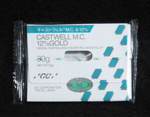  キャストウェル GC 歯科用鋳造用合金 歯科用金属 金パラ 30g