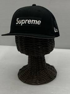 145-KB2549-80c Supreme × NEW ERA シュプリーム ニューエラ Box Logo Mesh Cap ボックスロゴ メッシュキャップ ブラック 58.7cm 7 3/8