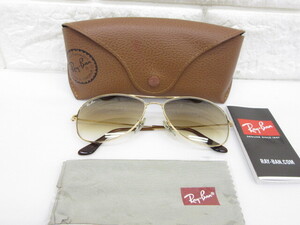 1D313SZ◎Ray-Ban レイバン RB3362 COCPIT 001/51 サングラス 眼鏡フレーム 度なし◎中古