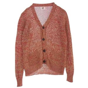 TMT ティーエムティー TKN-S14-02 GIMA KNIT CARDIGAN 和紙 ニット カーディガン レッド系 L【中古】