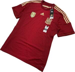 タグ付 未使用品 ☆ adidas ☆ スペイン代表 RFCF ユニフォーム ゲームシャツ Tシャツ 4XO FIFA サッカー フットサル アディダス■FB134