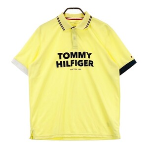 TOMMY HILFIGER GOLF トミー ヒルフィガーゴルフ 半袖ポロシャツ イエロー系 LL [240101285906] ゴルフウェア メンズ