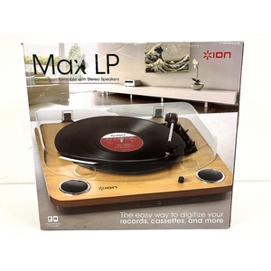 【動作保証】ION Audio MAX LP スピーカー搭載 USB レコードプレーヤー 音響機材 ターンテーブル 中古 良好 B8743994