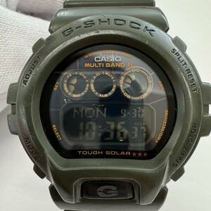 ★1円スタート★CASIO カシオ G-SHOCK Gショック メンズ 腕時計 GW-6900KG タフソーラー 電波ソーラー 稼働 ダークグリーン マルチバンド6