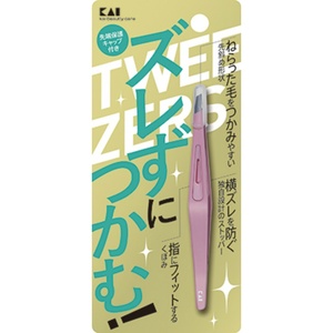 ズレずにつかむ毛抜き(ピンク) × 12点