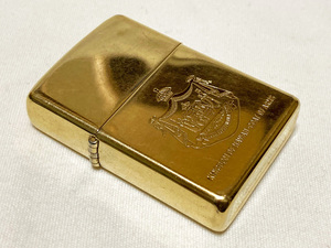 ♪1981年製 ZIPPO GOLD『KINGDOM OF HAWAII-COAT OF ARMS』ジッポー 金メッキ ハワイ ヴィンテージ 簡易清掃済 OLD VINTAGE♪