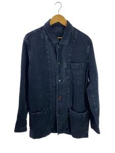 CASEY CASEY◆OLIVER JACKET/カバーオール/L/リネン/GRY/12HV181/チェンジボタン/染め