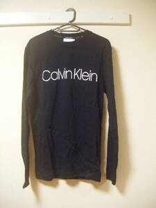 CalvinKlein カルバンクライン Tシャツ 長袖 サイズＳ 黒 ブラック