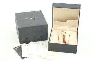 BVLGARI ブルガリ BB23GL ブルガリブルガリ 金無垢 K18 YG 750 約34.0g クォーツ デイト レディース 腕時計 箱有 3026-HA