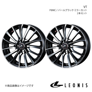 LEONIS/VT フィット/フィットアリア GD1/2/3/4/5/6/7/8/9 アルミホイール2本セット【17×6.5J 4-100 INSET42 PBMC】0036342×2