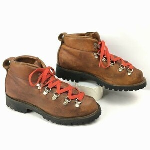 ビブラム3段/70年代以前?ビンテージ　Danner/ダナー　トレッキングブーツ　マウンテン　登山　サイズ6.5C　24.0-24.5程度　茶　管No.WZG142