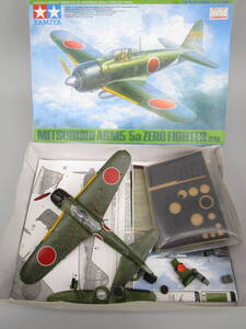 タミヤ　ミツビシ　A6M5 ５A　ゼロ戦　零戦　プラモデル　現状品　クラフトシート梱包（TMZZA