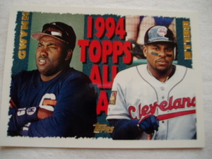 トニー・グウィン＆アルバート・ベル【TONY GWYNN＆ALBERT BELLE】◆TOPPS1995 ALL STARサンディエゴパドレスクリーブランドインディアンス