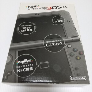 ★Nintendo new 3DS LL★空箱★説明書あり★メタリックブラック★