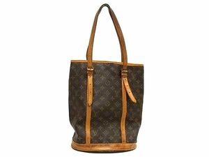 1円 LOUIS VUITTON ルイヴィトン M42236 モノグラム バケットGM バケツ型 トートバッグ ショルダーバック 肩掛けかばん ブラウン系 BG9637