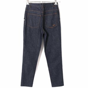 美品 【A.P.C.ロゴ刺繍カスタム】 A.P.C. DENIM STRETCH BRUT JEAN CHIC ストレッチデニム 定価27,500円 size24 インディゴ アーペーセー