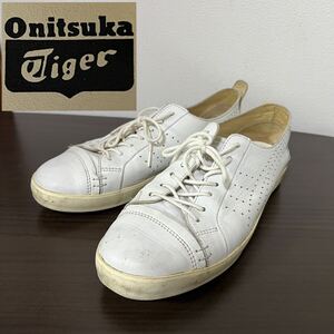 SI■ Onitsuka Tiger オニツカタイガー シューズ 白 ホワイト 23cm 無地 シンプル 女性 レディース 靴 スニーカー カジュアル 