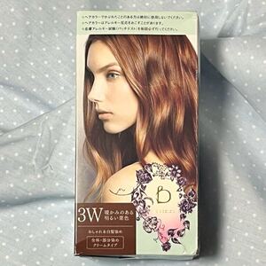 【新品】　資生堂　ベネフィーク ヘアカラー 3W 1個 ※箱から出し発送　ヘアカラー　おしゃれ白髪染め　仕上がり艶やか