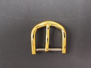 中古 セイコー シチズン カシオ 汎用 尾錠 美錠 ピンバックル 色: ゴールド 幅: 14mm 管理No.31622