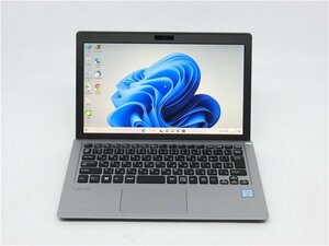 中古　軽量/カメラ内蔵/11型/ノートPC/Win11/爆速SSD256/4GB/６世代I5/SONY　VJS111　MSoffice2021搭載　USB3.0