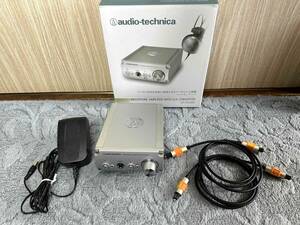 audio-technica オーディオテクニカ 光デジタル端子付き D/Aコンバーターヘッドホンアンプ AT-HA26D 光デジタルケーブル 1.0m 2本中古