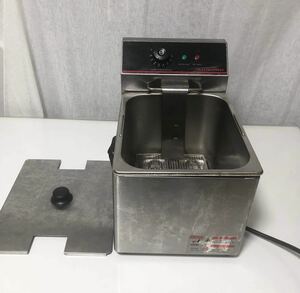 BIG SALE ★★おすすめ★★ TAIJINE USED ELECTRIC FRYER FL-DS8ダイシン商事 FL-DS8 電気フライヤー 軽量 小型省スペース 1槽式中古です。