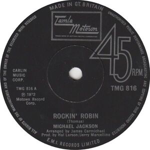 英7 Michael Jackson Rockin Robin TMG816 Tamla Motown /00080