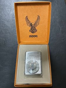 zippo HARLEY-DAVIDSON PDH-US 立体メタル ボルトオン ディスクメタル 1996年製 ハーレーダビットソン 専用ケース 保証書付き