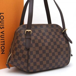 【使用わずか】 ルイヴィトン Louis Vuitton ダミエ ベレムMM エベヌ ハンドバッグ レザー 鞄 レディース 定価約19万 434