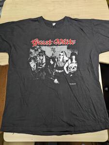 【服飾】 ビンテージ レア バンド Tシャツ GREAT WHITE グレートホワイト Live in Japan 1990 黒 Ｌ