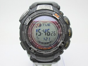 1000円スタート 腕時計 CASIO カシオ PROTREK プロトレック 3132 PRW-1500GBJ 電波ソーラー マルチバンド５ デジタル メンズ WHO L718