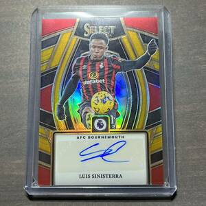 Luis Sinisterra / AFC Bournemouth Gold Auto /10 Select Signatures 2023-24 Panini Select Premier League Soccer Autograph 直筆サイン