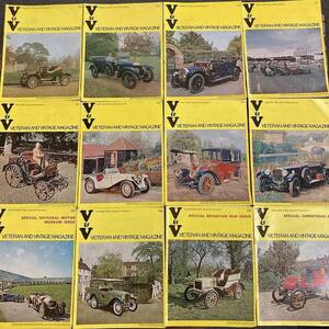 B2310　1972　12冊セット 「VETERAN AND VINTAGE MAGAZINE」英国 旧車雑誌 クラシック バイク　オートバイ 英国車 旧車　ビンテージ