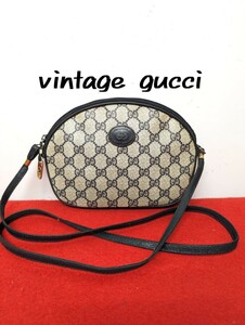 美品 極上！gucci GG柄ショルダーバッグ ポシェット オールドグッチ レア