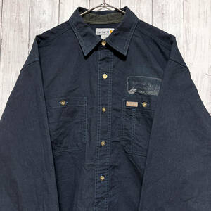 カーハート Carhartt 長袖シャツ ワークシャツ メンズ Lサイズ 5-62