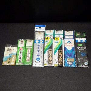 gamakatsu/Owner/Mustad ゑびす針 ストロング鈎 金袖 袖 夜光 タイガー針 合計8点セット ※在庫品 ※数減有 (10i0207)